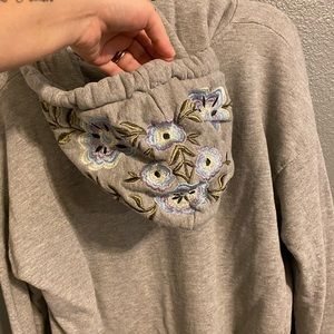 Floral Detail Hoodie